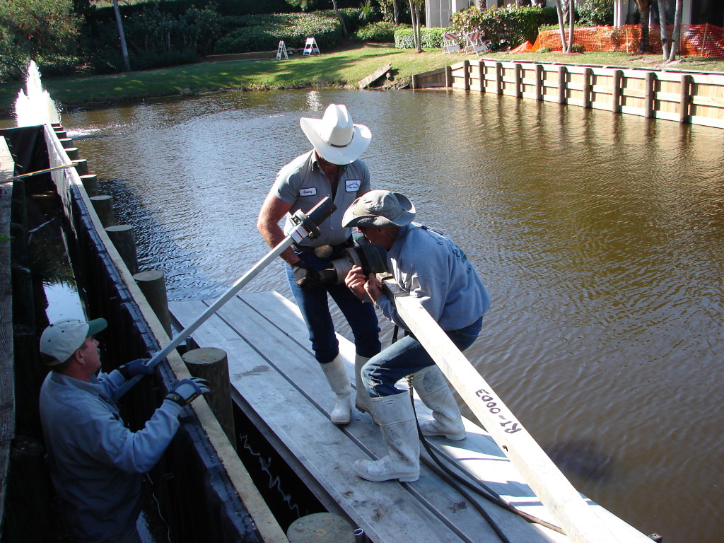 Wood Seawall Garland Marine Construction