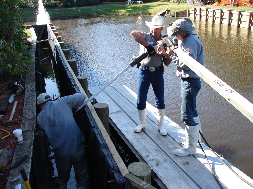 Wood Seawall Garland Marine Construction